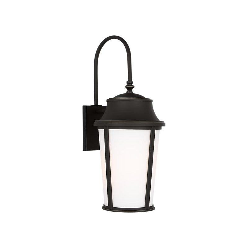 Portola 26" Arm Wall Lantern | Etched Glass Gooseneck 2-Finish