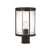 Luning 13" Outdoor Post Lantern | Industrial Modern Exterior Light