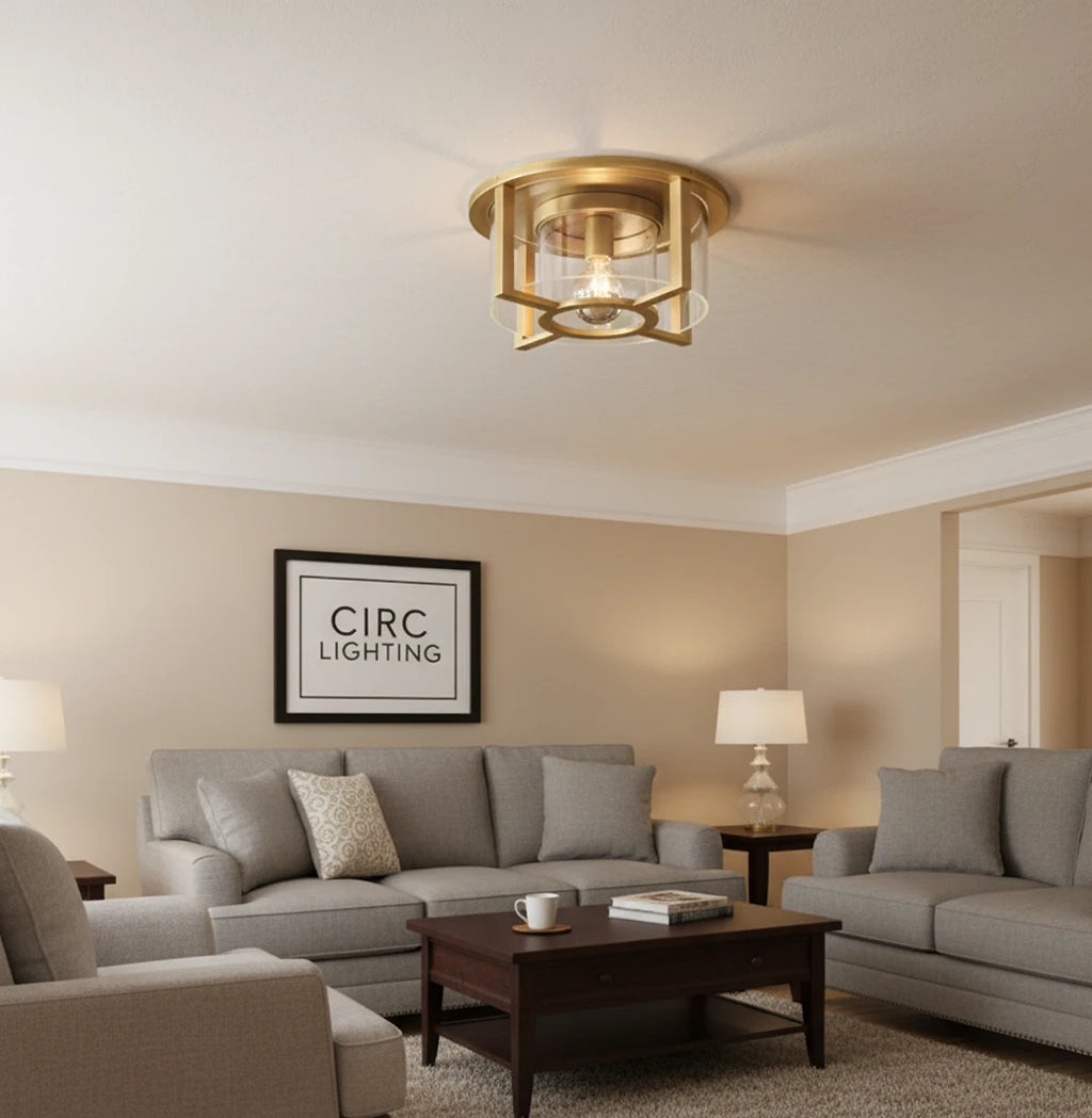 Pétrus Round Flushmount