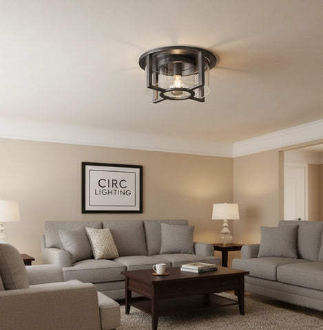 Pétrus Round Flushmount