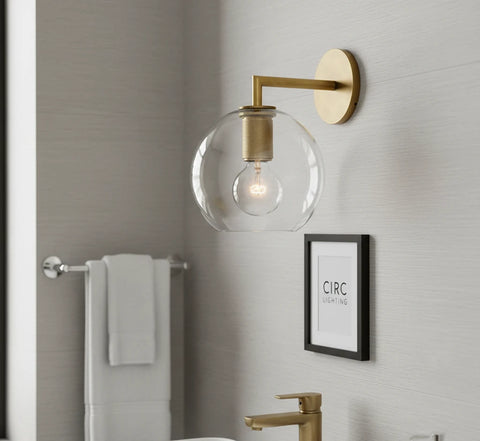 Utilitaire Globe Shade Sconce