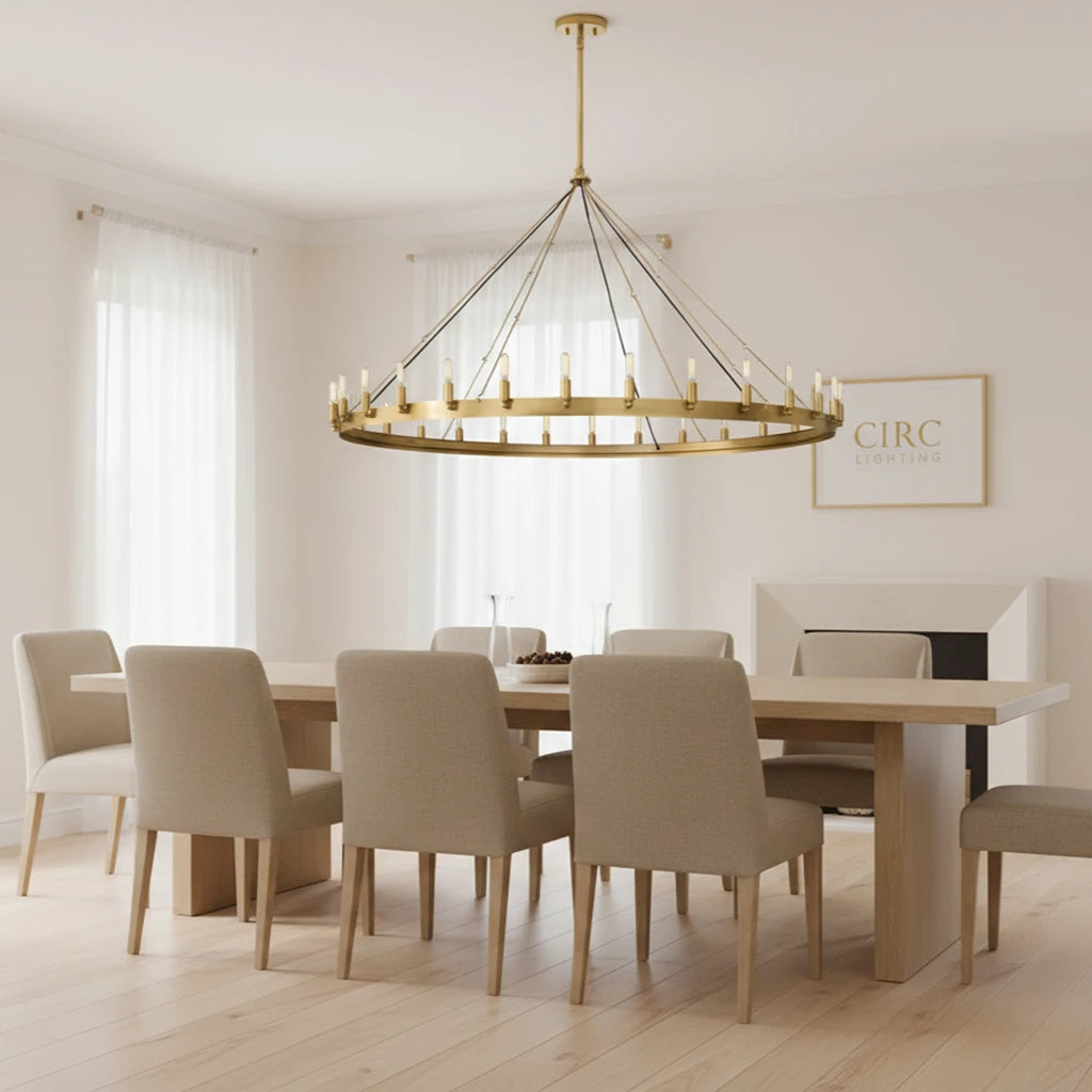 Camino Vintage Filament Round Chandelier 63"