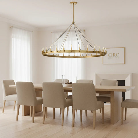 Camino Vintage Filament Round Chandelier 63"