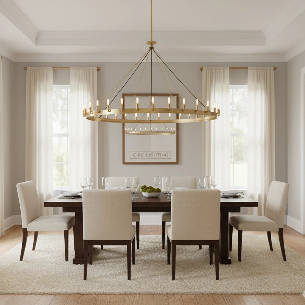 Camino Vintage Filament Round Chandelier 73"