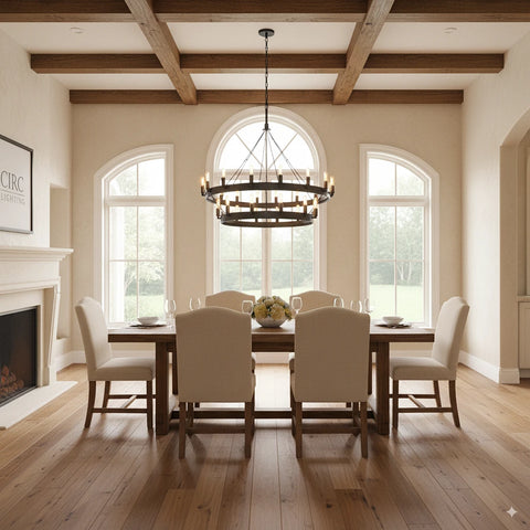 Camino Vintage Filament Two-Tier Chandelier 38"