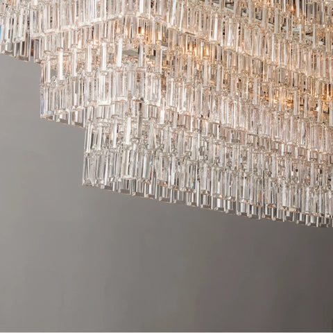 Marignan Tiered Rectangular Chandelier 72"