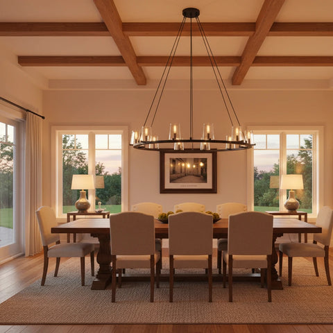 Pauillac Round Chandelier 48"