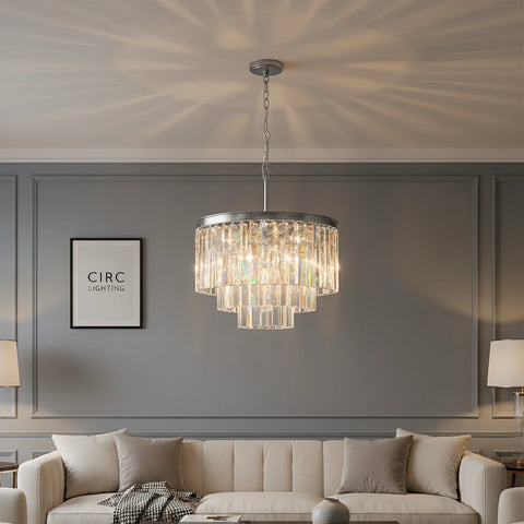 1920s Odeon Round Chandelier 20"