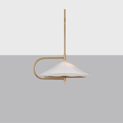 Gesture Wide Pendant Light | Modern Glass Ceiling Fixture
