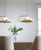 Gesture Wide Pendant Light | Modern Glass Ceiling Fixture