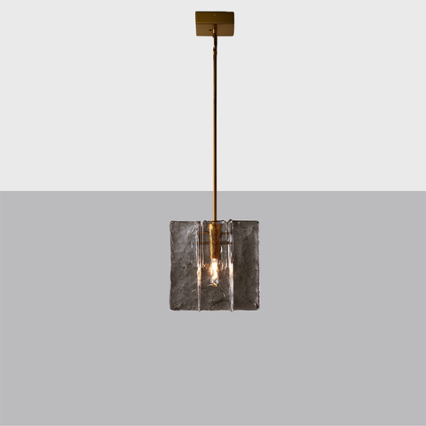 Lattice Clear Glass Pendant Light