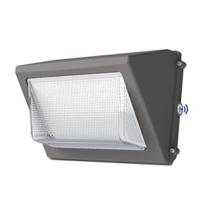 LED Wall Pack Light CCT Tunable with Photocell & Glass Lens | 100-277VAC