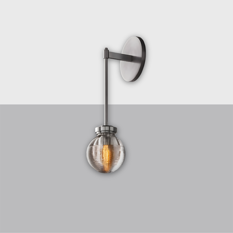 Pearl Outdoor Sconce | Handcrafted Brass & Crystal Light