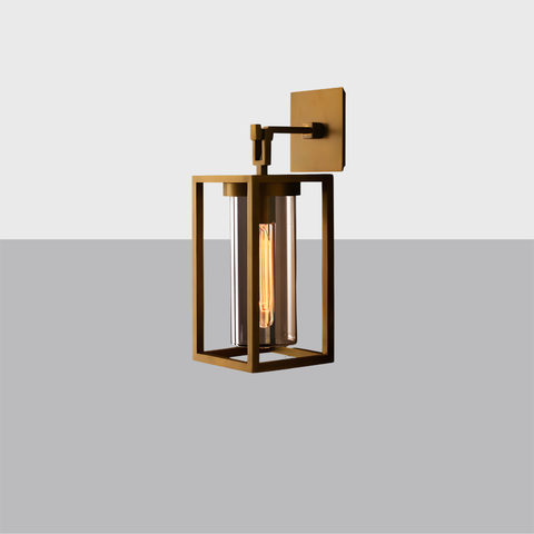 Pétrus Square Sconce | Luxury Brass & Glass Wall Light