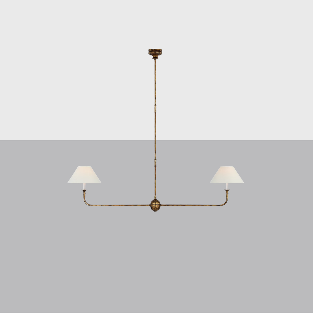 Piaf Large 2-Light Linear Pendant | Modern Luxury Fixture
