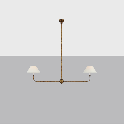Piaf Large 2-Light Linear Pendant | Modern Luxury Fixture