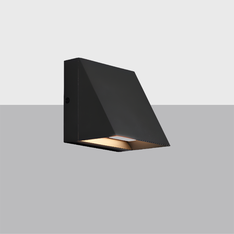 Pitch Single Outdoor Wall | Modern LED Wall Sconce