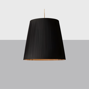 Reed Pleated Barrel Pendant – Luxury Silk Ceiling Light