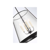 Reese 18" Pendant | Glass & Linen Ceiling Light