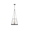 Reese 18" Pendant | Glass & Linen Ceiling Light