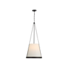 Reese 18" Pendant | Glass & Linen Ceiling Light