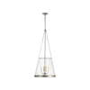 Reese 18" Pendant | Glass & Linen Ceiling Light