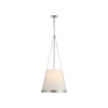 Reese 18" Pendant | Glass & Linen Ceiling Light