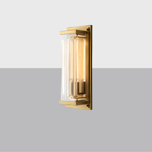 Savile Grand Rectangular Sconce | Luxury Crystal & Brass Wall Light