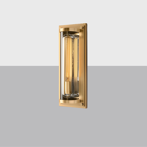 Savile Grand Round Sconce | Luxury Crystal & Brass LED Wall Light