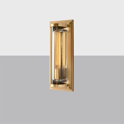 Savile Grand Round Sconce | Luxury Crystal & Brass LED Wall Light