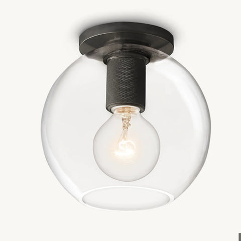 Utilitaire Globe Shade Flushmount