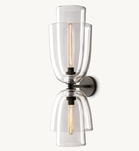 Blom Clear Glass Cloche Grand Sconce