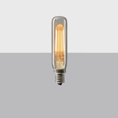 T6 Tube Amber Candelabra Filament LED Bulb 2.5W