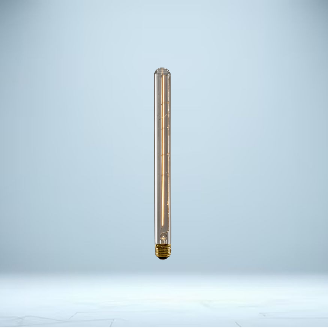 T8 11¾" Tube E26 Incandescent Bulb 25W - 2200K, 85 Lumens, Clear Glass