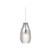 Briolette Pendant Light | Modern Faceted Glass Mini Fixture