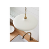 Piatto Medium Pendant | Chic Rustic Gilded LED Hanging Light