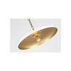 Piatto Medium Pendant | Chic Rustic Gilded LED Hanging Light