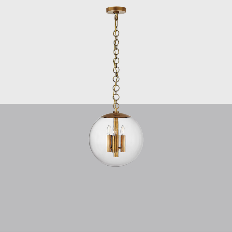 Turenne Medium Globe Pendant Light | Luxury Glass Ceiling Fixture
