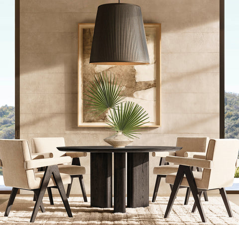 Reed Pleated Barrel Pendant – Luxury Silk Ceiling Light