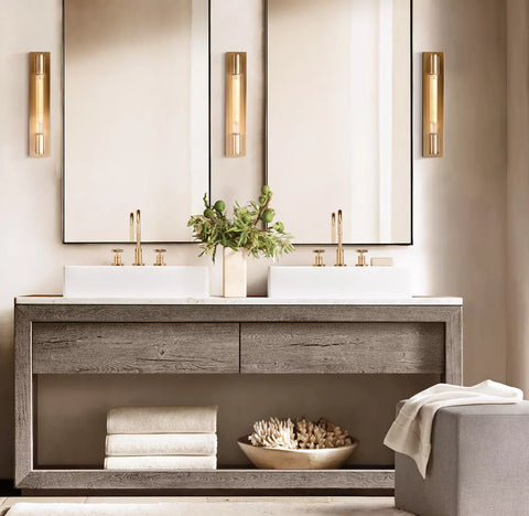 Massenet Sconce | Luxury Handcrafted Crystal & Brass Wall Light