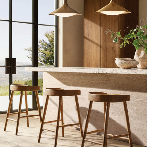 Knurled Hub Pendant – Brass & Milk Glass Lighting