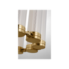 Alo Medium Pendant Light | Fluted Glass Modern LED Fixture