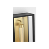 Enferme 22" Modern Outdoor Wall Lantern | Layered Glass Black Fixture