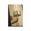 Enferme 22" Modern Outdoor Wall Lantern | Layered Glass Black Fixture