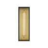 Enferme 22" Modern Outdoor Wall Lantern | Layered Glass Black Fixture