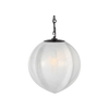 Rae 13" Glass Globe Pendant Light | Modern Industrial Fixture