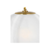 Rae 13" Glass Globe Pendant Light | Modern Industrial Fixture