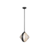 Copper Coast 15" Olive Cut Pendant Light | Luxury LED Glass Fixture