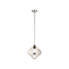 Copper Coast 15" Olive Cut Pendant Light | Luxury LED Glass Fixture