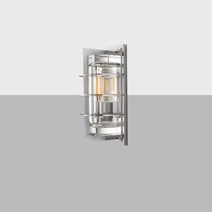 Vicomte Outdoor Sconce | Handcrafted Brass & K9 Glass